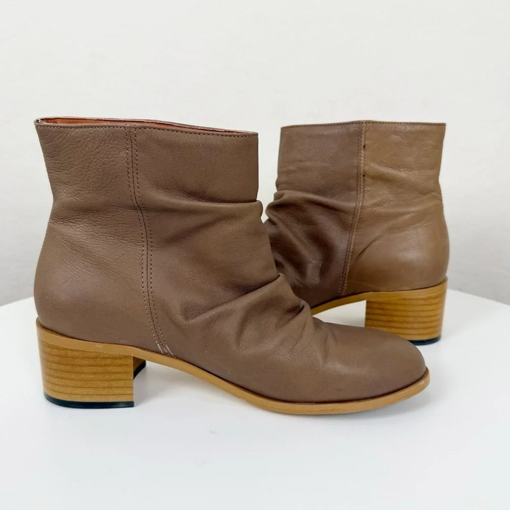 Anthropologie Maia Honey Ankle Boots